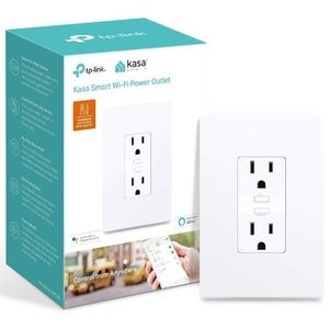 TP-Link KP200 Kasa 智能WiFi 2口 入墙式插座