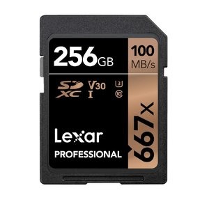 Lexar Professional 667X 256GB SDXC UHS-I/U3 存储卡