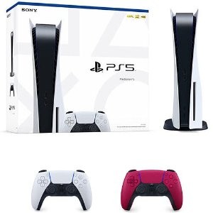 折扣升级：PS5 光驱版套装 + 额外红色手柄