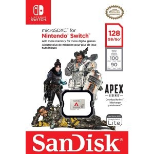 新品上市：SanDisk 128GB《Apex 英雄》联名版 MicroSD 卡