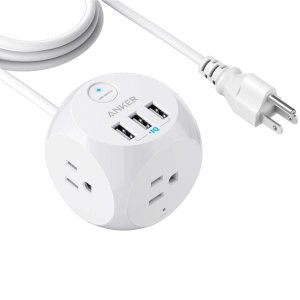 Anker PowerPort Cube 旅行插线板 3×交流电+3×USB-A