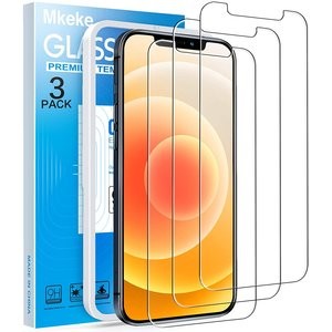 白菜价：Mkeke iPhone 12/12 Pro 钢化膜 3片装