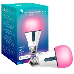 TP-Link - Kasa WIFI Smart A19 LED 多彩智能灯泡 KL130