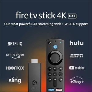 Amazon Fire TV Stick 4K Max 电视流媒体棒 带遥控器 PD同价