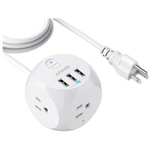 Anker PowerPort Cube 旅行插线板 3交流电 + 3 USB-A