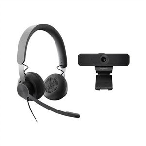 Logitech Zone Microsoft Teams 耳麦 + C925e 高清摄像头