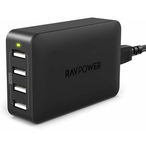 RAVPower 40W 8A 4USB插头 充电适配器