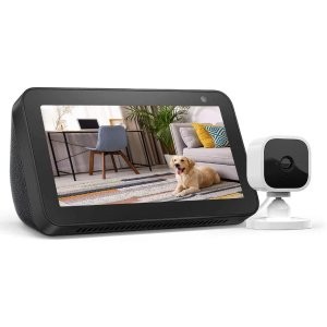 Echo Show 5 智能家庭助手 + Blink Mini 室内监控安防摄像头
