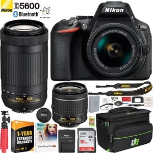 Nikon D5600 + 18-55 & 70-300 镜头 + 配件 + 延保