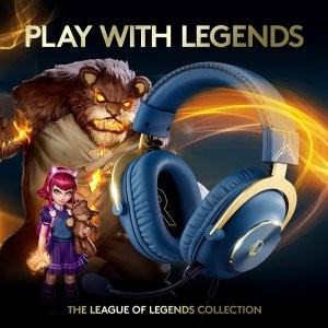 Logitech G PRO 英雄联盟联名款 PC外设 收GPW鼠标 GPX耳机
