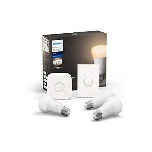 Philips Hue White 入门套装 含3个A19灯泡 + hub + 开关