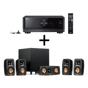 Yamaha TSR-700 7.1声道功放 支持8K + Klipsch Reference 5.1声道 音响