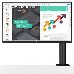 LG 27QN880-B 2K Ergo IPS HDR Type-C 显示器