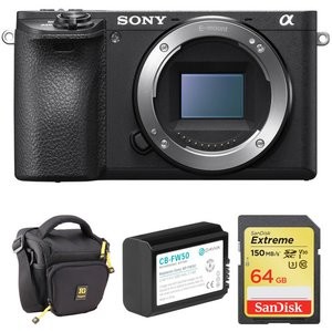 Sony a6500 + 64GB SDXC + 电池 + 包