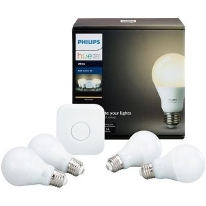 Philips Hue White A19 智能灯泡 入门套装 (4 A19+1 Hub)