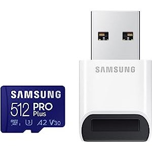 Samsung PRO Plus 512GB 带读卡器 160MB/s microSDXC 存储卡