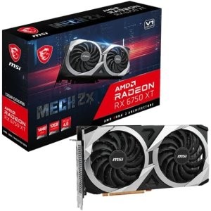 MSI Radeon RX 6750 XT MECH 2X 12G V1 显卡