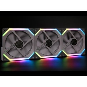 LIAN LI UNI FAN SL120 RGB 白色 3x12cm 风扇 带控制器