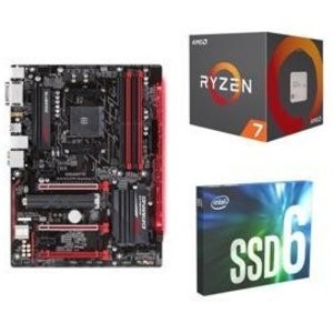 AMD RYZEN 7 2700 处理器 + GA-AX370 主板 + 512GB SSD