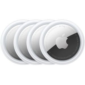 Apple AirTag 智能追踪器 4只装, 精确查找+1年续航