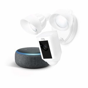 RIng Floodlight 智能摄像头 带照明灯 + Echo Dot