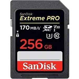 SanDisk 256GB Extreme PRO SDXC C10 U3 V30 SD储存卡