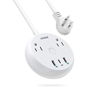 Anker USB-C 袖珍插排 2×插口+1×USB-C+2×USB-A