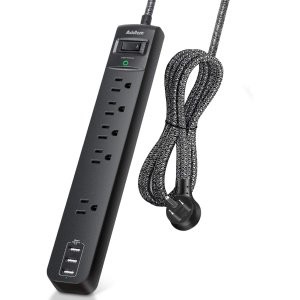 Addtam 5x插口+3xUSB 防电涌插排