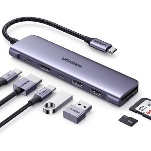 UGREEN USB C 7合1 拓展坞 支持4K HDMI+100W充电