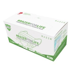 新品上市：#RAZERFORLIFE 雷蛇医用一次性口罩 30只装
