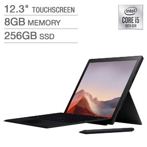 Surface Pro 7 (i5, 8GB, 256GB)+ Type Cover + 手写笔 套装