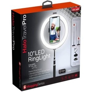 Tzumi Halo Travel Pro 10" LED 环形补光灯 手机支架