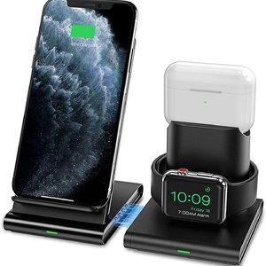 Seneo 3合1无线充电器 iPhone, AirPods, Watch 一次搞定