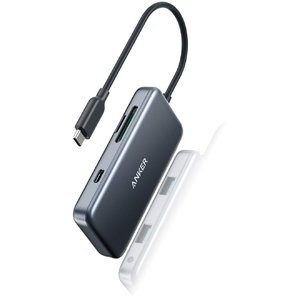 Anker 5-in-1 USB C 扩展坞 (PD, 2xUSB3, TF, SD)