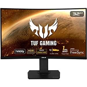 ASUS TUF VG32VQ 32" 2K 144Hz FreeSync 曲面显示器