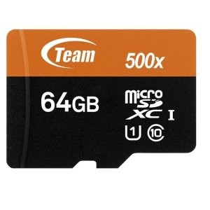 Team 64GB microSDHC UHS-I/U1 Class 10 储存卡