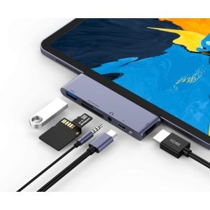 闪购：RAYROW USB-C iPad Pro (18&20款&Air4) 6合1拓展坞