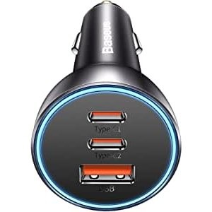 Baseus 65W 2C1A车载充电器 PD3.0 & QC3.0