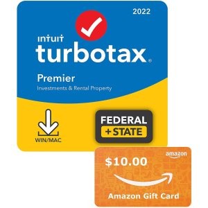 限今天：TurboTax 2022 下载版 + $10 Amazon 礼卡