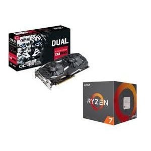 AMD RYZEN 7 2700 处理器 + ASUS Radeon RX580 4GB