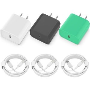 ILOUYU iPhone 20W + 5.9FT 线长充电器 3支装
