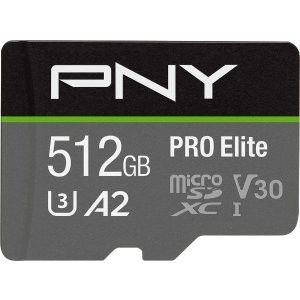 限今天：PNY U3 Pro Elite MicroSD 储存卡 512GB