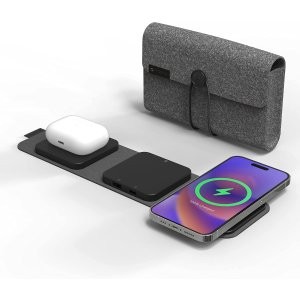 mophie 3合1 多设备无线充电板 可折叠便携设计