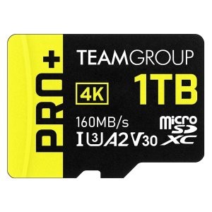 TEAMGROUP Pro+ 1TB A2 U3 V30 160/110 MB/s MicroSDXC 存储卡