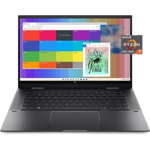 HP ENVY x360 15.6" 笔记本 (R7 5825U, 8GB, 512GB)