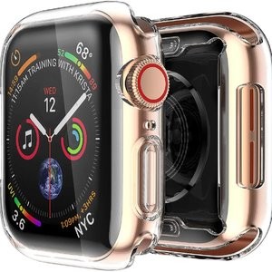 白菜价：Smiling Apple Watch 4/5 40/44mm 透明TPU保护壳 2件装