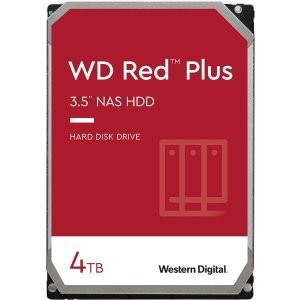 WD Red Plus 4TB NAS CMR机械硬盘 5400 RPM 128MB