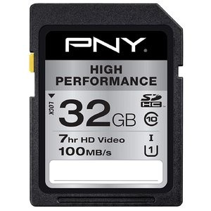 PNY 32GB 高性能 Class 10, U1 SD卡