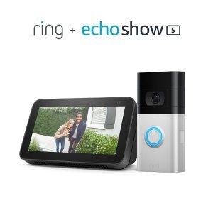 Ring Video Doorbell 全新4代 智能门铃 + Echo Show 5 第2代