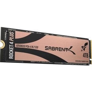 Sabrent 4TB Rocket 4 Plus NVMe 4.0 Gen4 PCIe M.2 固态硬盘